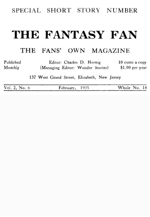 Book The Fantasy Fan, Volume 2, Number 6,  February 1935 The Fan's Own Magazine