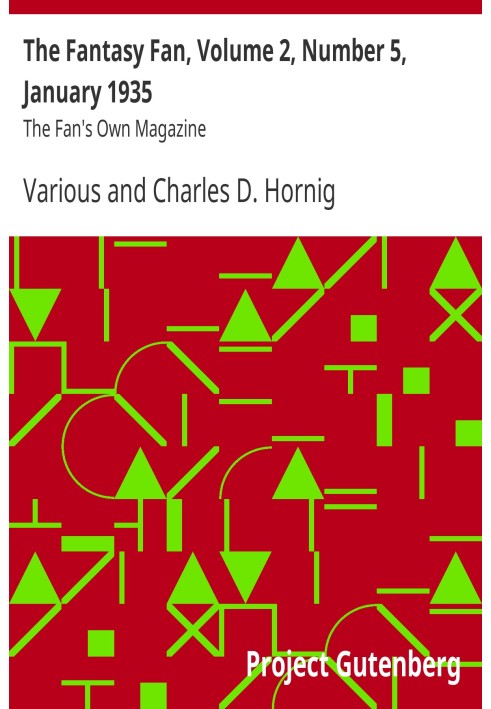 Книга Поклонник фэнтези, том 2, номер 5, январь 1935 г. Журнал The Fan's Own Magazine