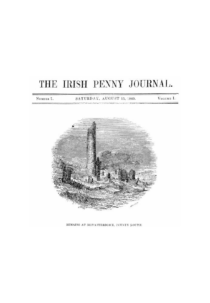 Book The Irish Penny Journal, Vol. 1 No. 07, August 15, 1840