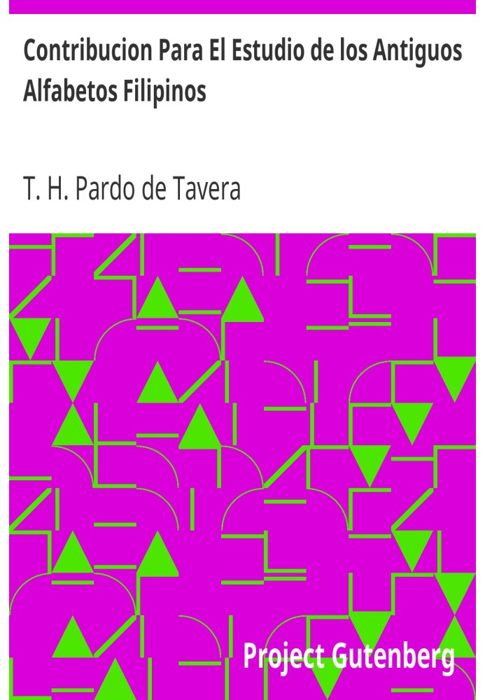 Book Contribution to the Study of Ancient Philippine Alphabets