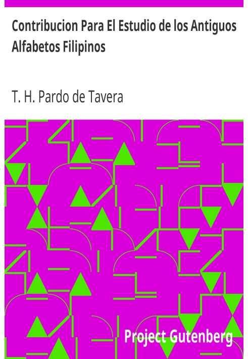 Book Contribution to the Study of Ancient Philippine Alphabets