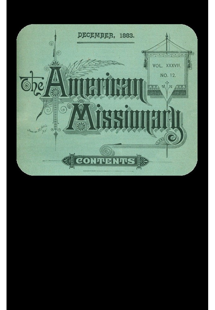 Book The American Missionary — Volume 37, No. 12, December, 1883