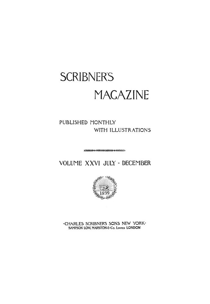 Книга Журнал Scribner's, том 26, серпень 1899 р