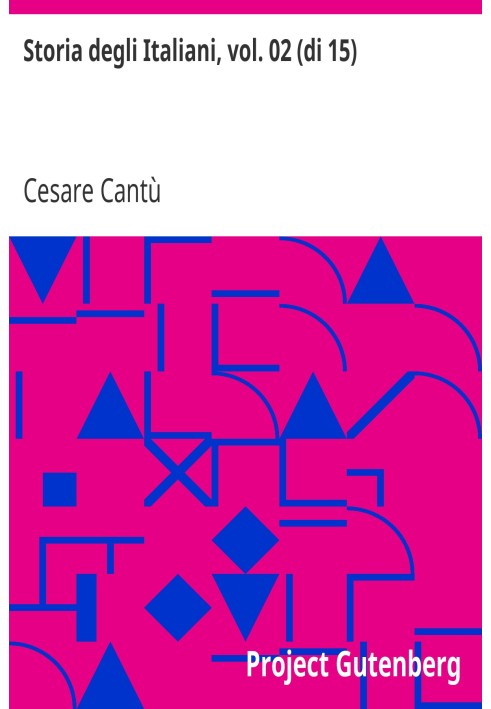 Book History of the Italians, vol. 02 (of 15)