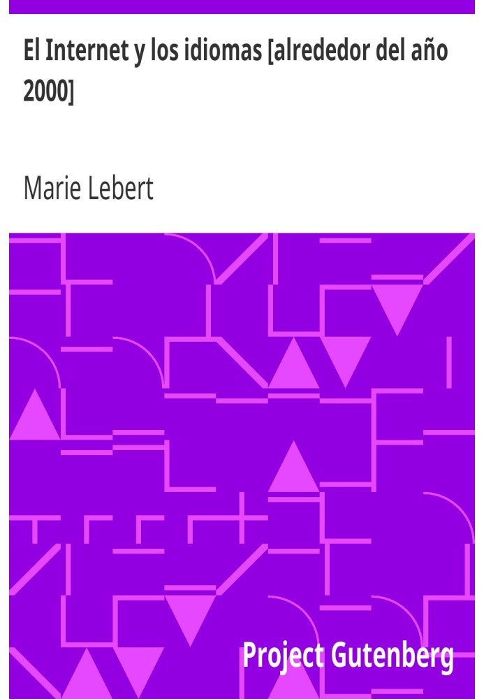 Book The Internet and languages [around the year 2000]