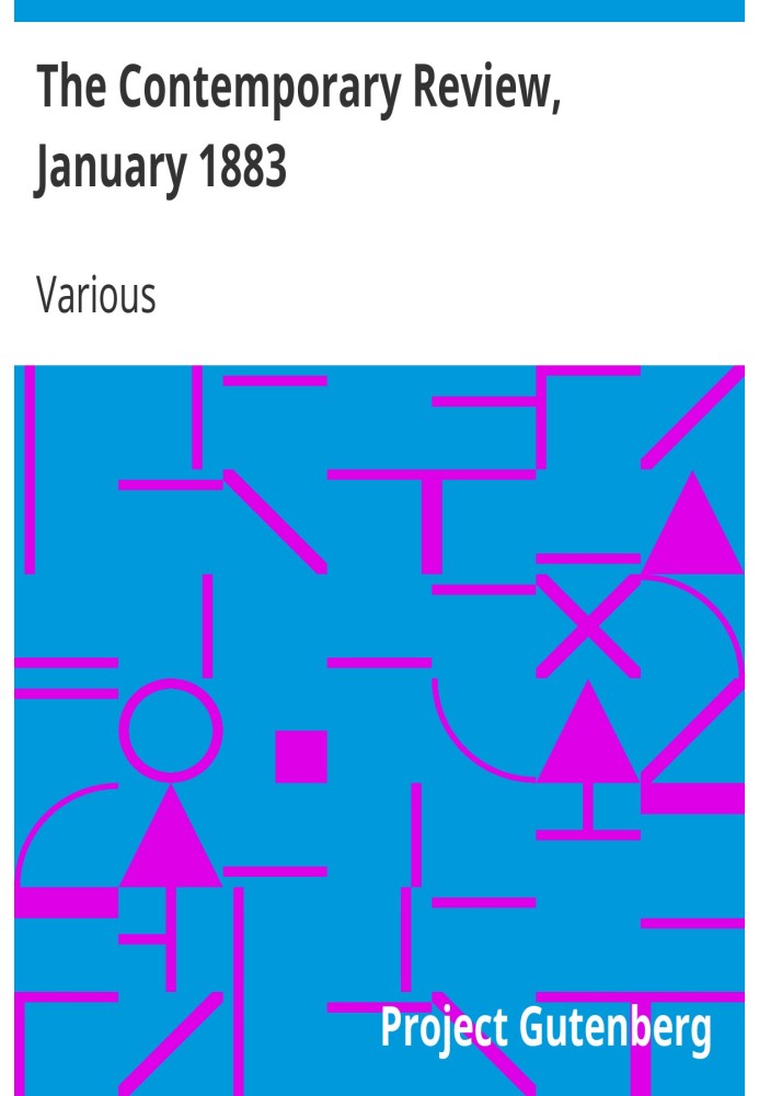 Book The Contemporary Review, January 1883 Vol 43, No. 1