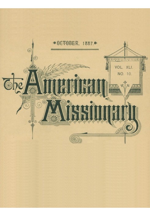 Книга Американський місіонер — том 41, № 10, жовтень 1887 р