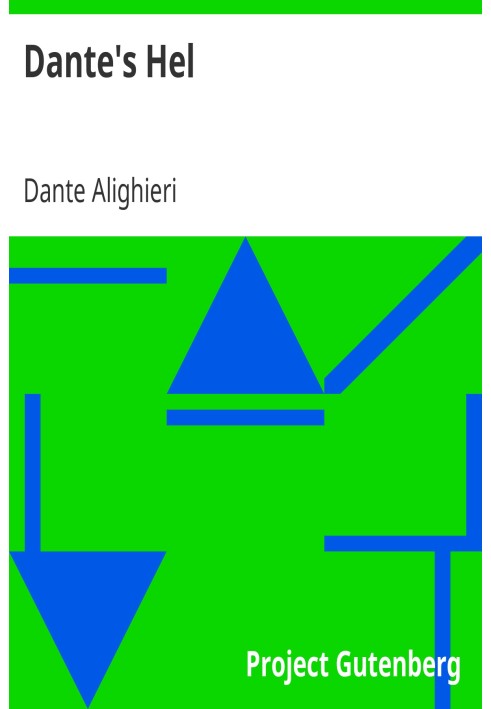 Book Dante's Hell Translated in prose and provided with an introduction