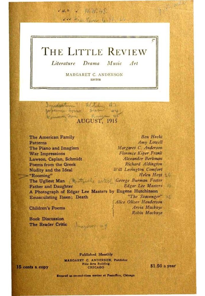 Книга Маленький огляд, серпень 1915 (том 2, № 5)