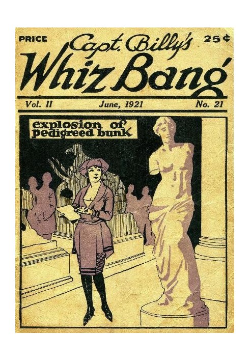 Book Captain Billy's Whiz Bang, Vol. 2, No. 21, June, 1921 America's Magazine of Wit, Humor and Filosophy