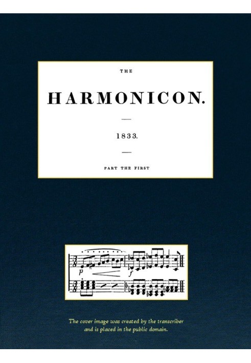 Book The Harmonicon. Part the First