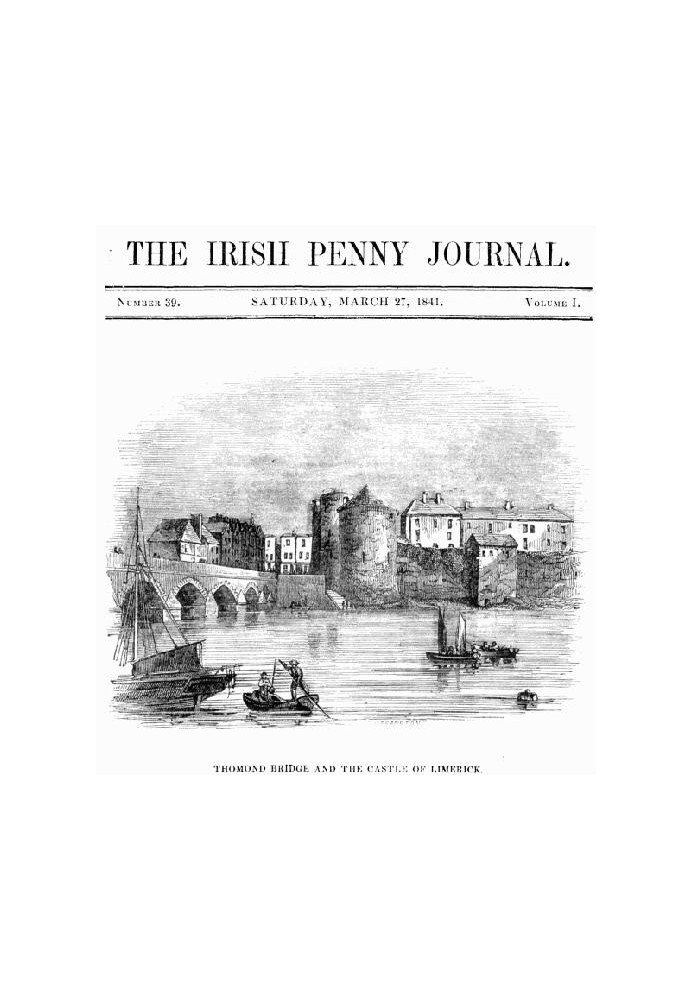 Книга The Irish Penny Journal, Vol. 1 № 39, 27 березня 1841 р