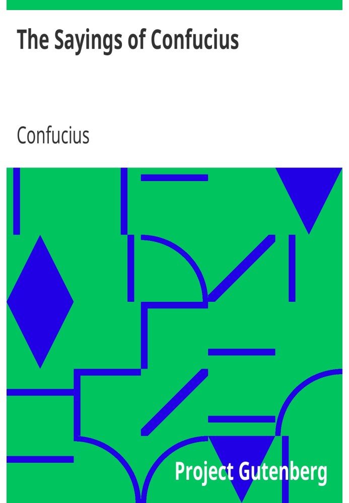 Book The Sayings of Confucius