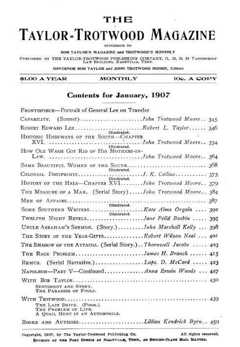 Book The Taylor-Trotwood Magazine, Vol. IV, No. 4, January 1907