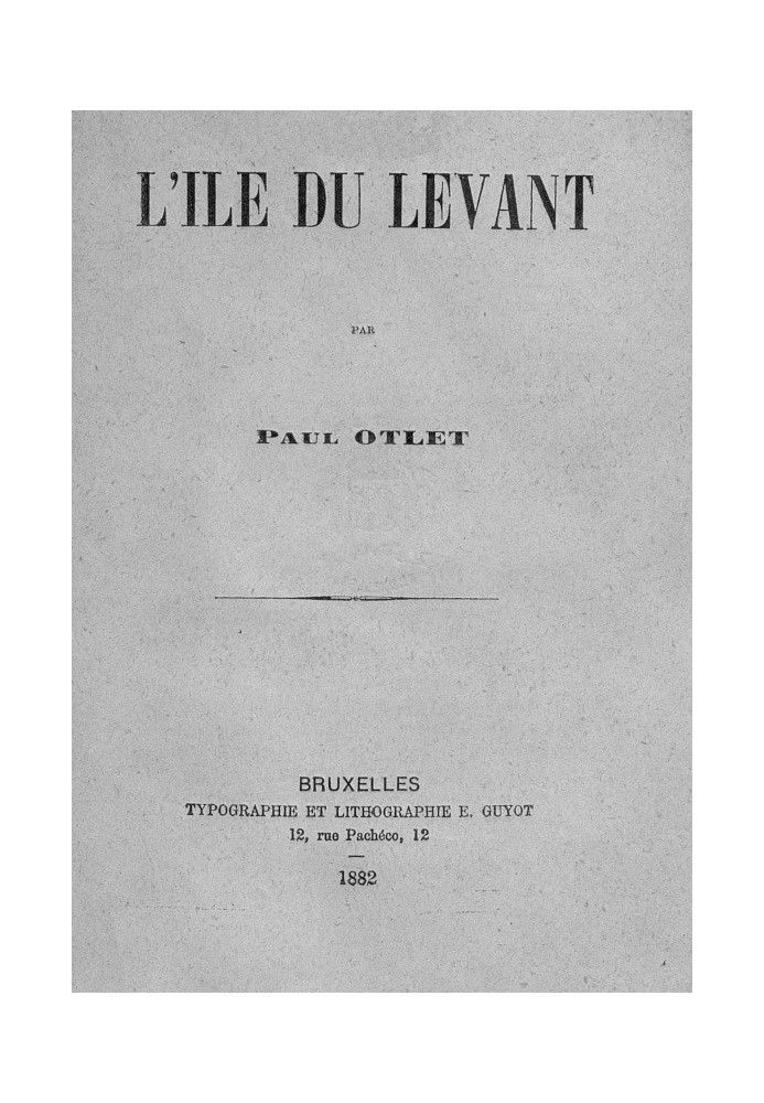Book Levant Island
