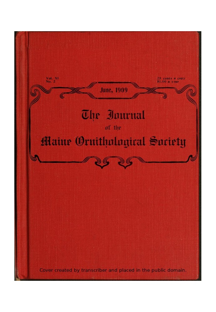 Book The Journal of the Maine Ornithological Society, Vol. XI. No. 2