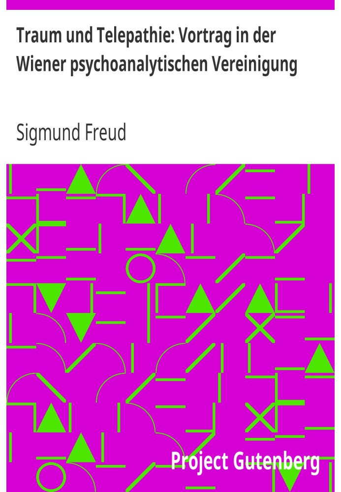 Book Dreams and Telepathy: Lecture at the Vienna Psychoanalytic Association