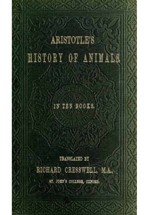 Book Aristotle's History of Animals In Ten Books