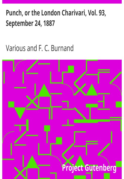 Книга Панч, або Лондонський чаріварі, том. 93, 24 вересня 1887 р