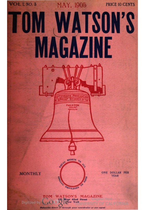 Book Tom Watson's Magazine, Vol. I, No. 3, May 1905