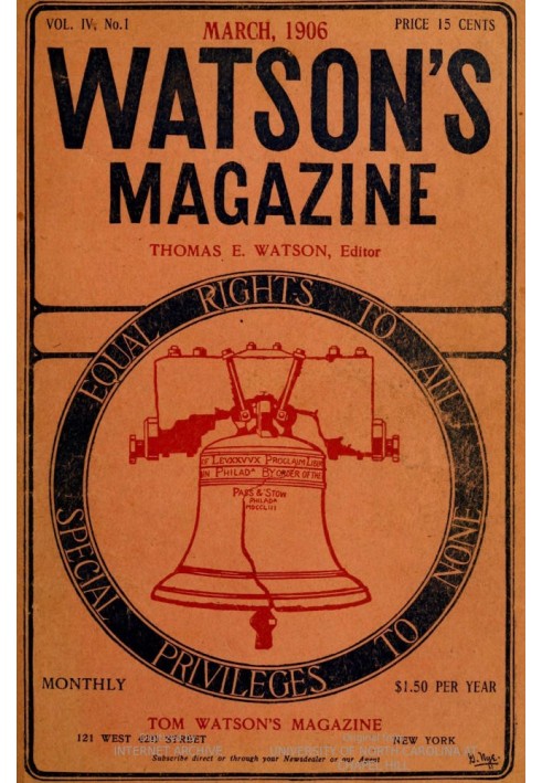 Книга Журнал Watson's, Vol. IV, № 1, март 1906 г.