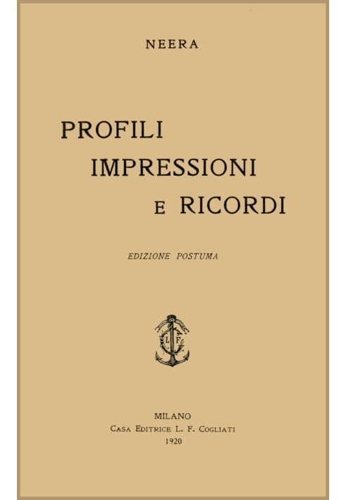 Book Profiles, impressions and memories