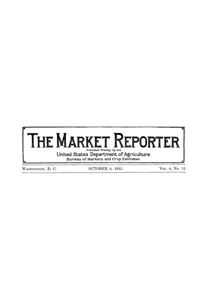Book The Market Reporter, Vol. 4, No. 15