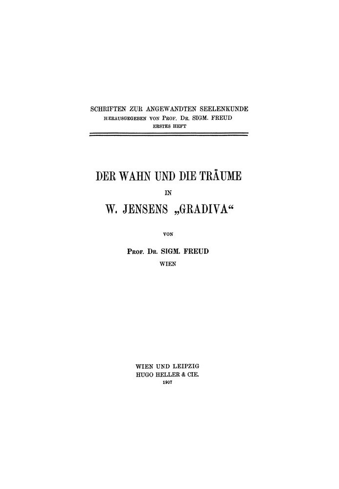 Book The madness and dreams in W. Jensen's »Gradiva«