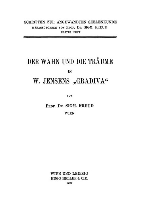 Book The madness and dreams in W. Jensen's »Gradiva«