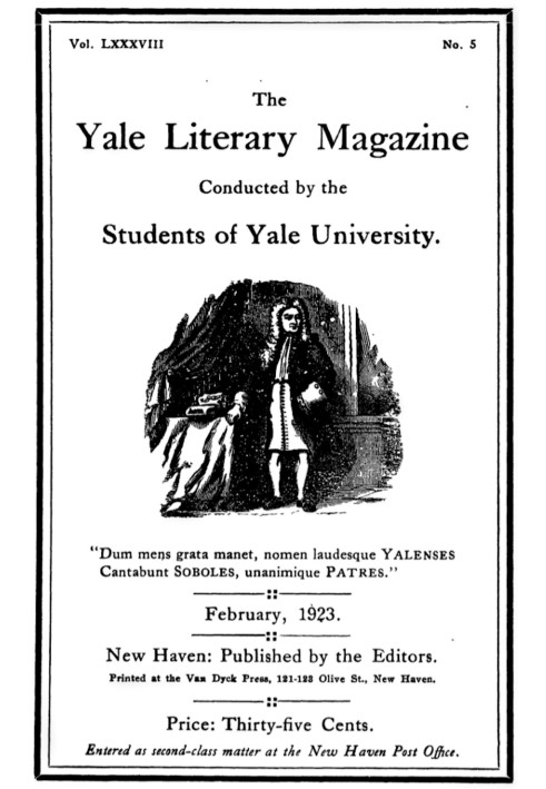 Book The Yale Literary Magazine (Vol. LXXXVIII, No. 5, February 1923)