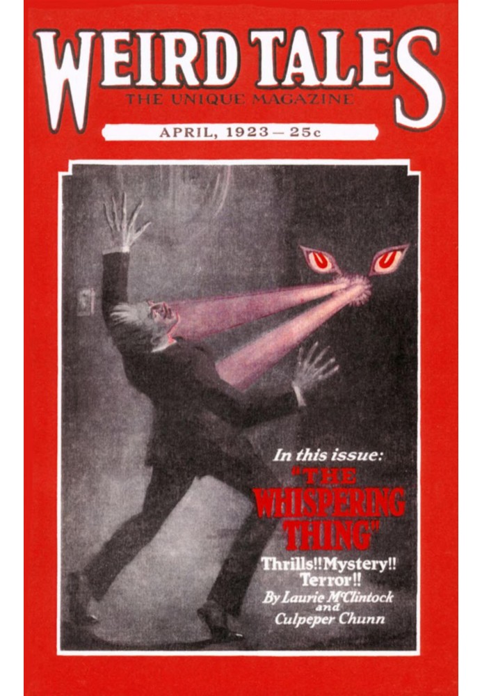 Book Weird Tales, Volume 1, Number 2, April, 1923: The unique magazine