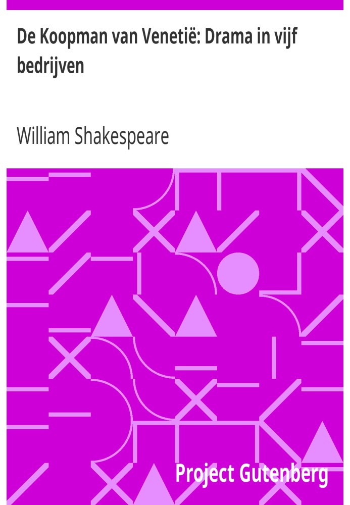 Book The Merchant of Venice: Drama in five acts