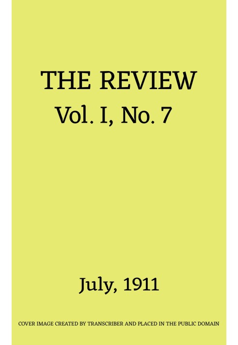 Book The Review, Vol. 1, No. 7, July 1911