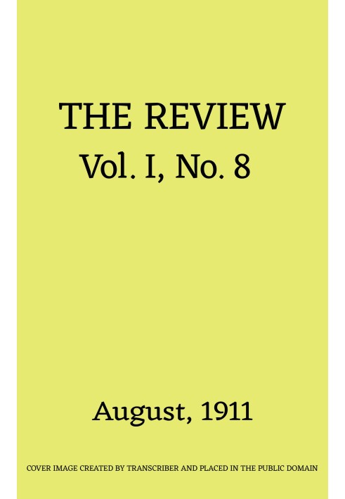 Book The Review, Vol. 1, No. 8, August 1911