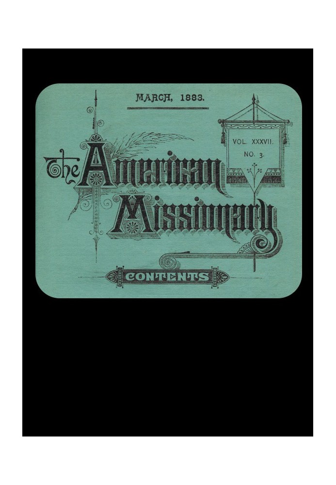 Book The American Missionary — Volume 37, No. 3, March, 1883