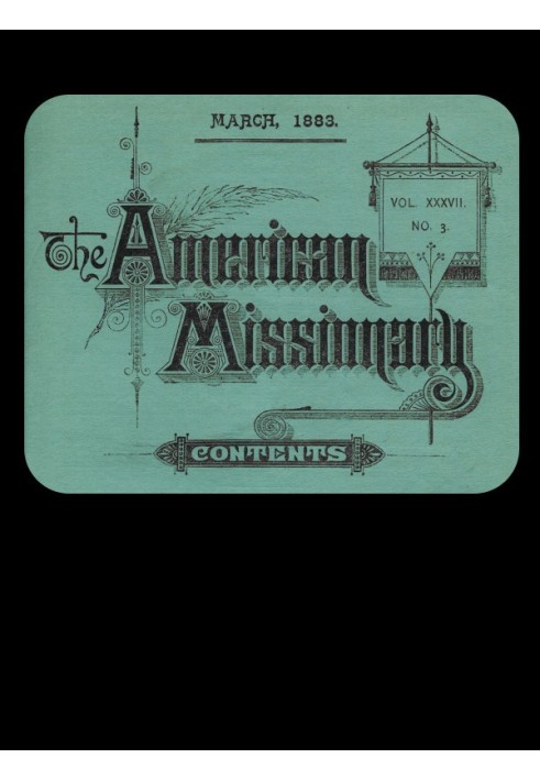 Book The American Missionary — Volume 37, No. 3, March, 1883