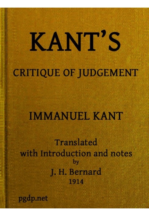 Book Kant's Critique of Judgement