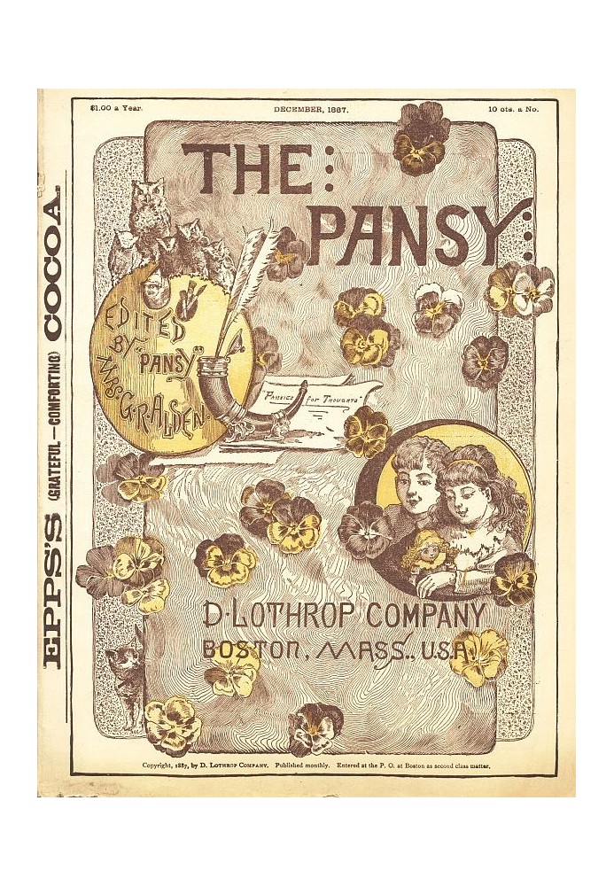 Book The Pansy Magazine, Vol. 15, Dec. 1887