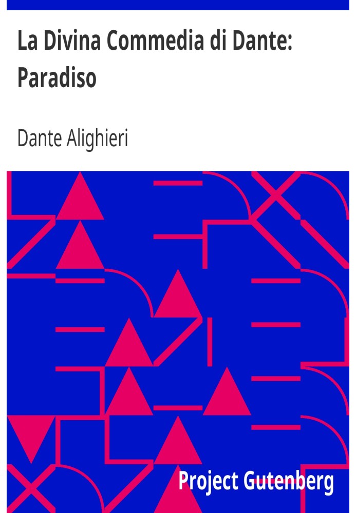 Book Dante's Divine Comedy: Paradise
