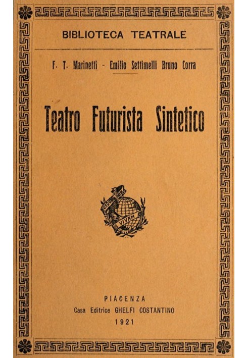 Book Synthetic Futurist Theatre