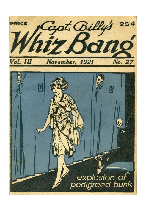 Book Captain Billy's Whiz Bang, Vol. 3, No. 27, November, 1921 America's Magazine of Wit, Humor and Filosophy