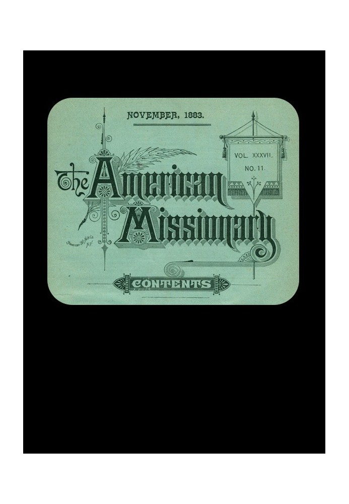 Book The American Missionary — Volume 37, No. 11, November, 1883