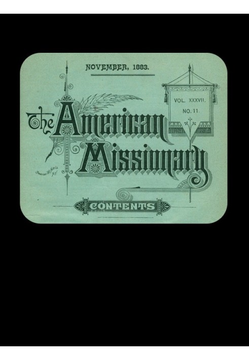 Book The American Missionary — Volume 37, No. 11, November, 1883