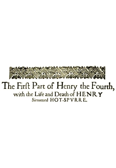 Book King Henry IV, the First Part