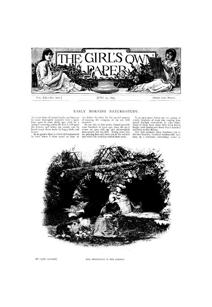 Книга The Girl's Own Paper, Vol. XX, № 1017, 24 червня 1899 р