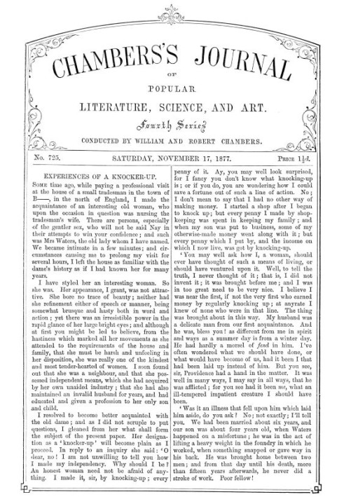 Book Chambers's Journal of Popular Literature, Science, and Art, No. 725, November 17, 1877