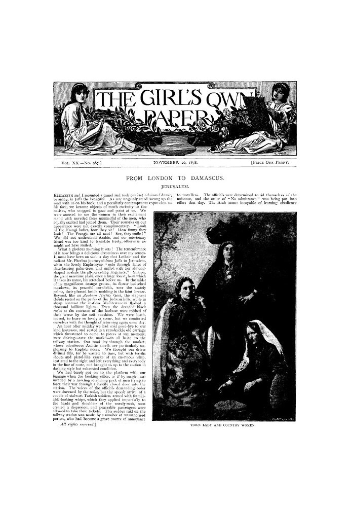 Book The Girl's Own Paper, Vol. XX, No. 987, November 26, 1898