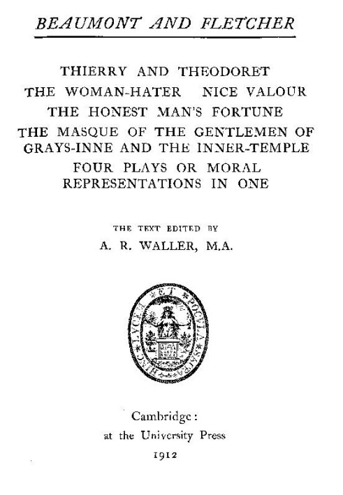 Book Beaumont and Fletcher's Works, Vol. 10 of 10