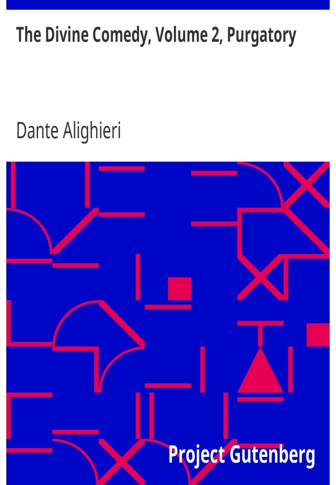 Book The Divine Comedy, Volume 2, Purgatory