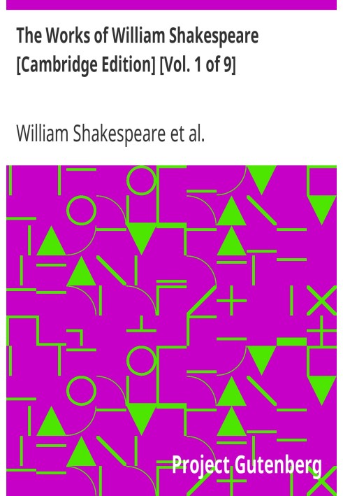 Book The Works of William Shakespeare [Cambridge Edition] [Vol. 1 of 9] Introduction and Publisher's Advertising